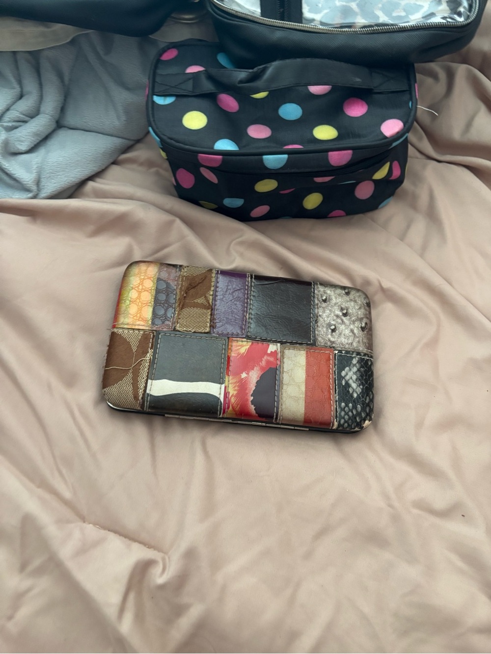 Patchwork Multicolor Women's Clutch Wallet